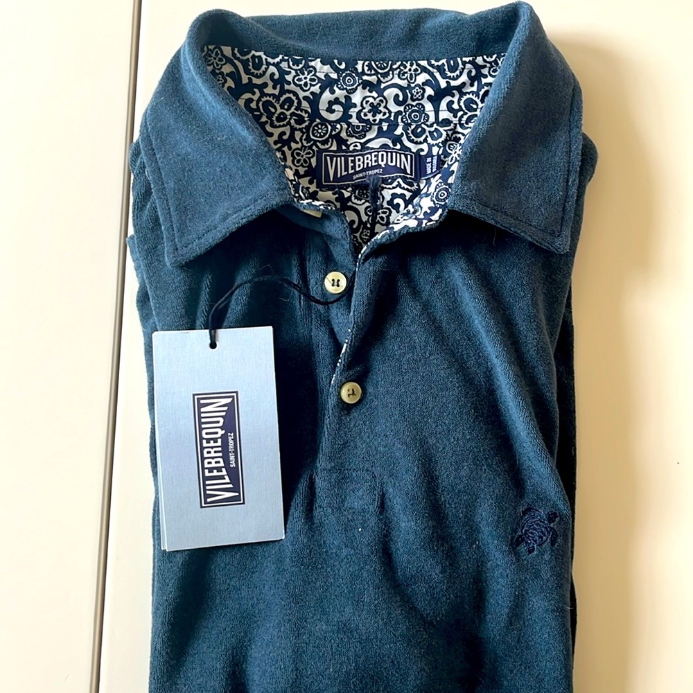 NWT Vilebrequin Terry Cloth Polo